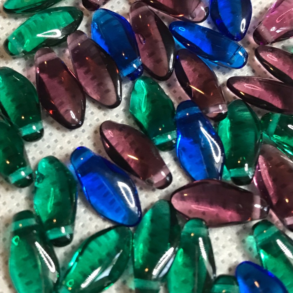 Czech glass daggers